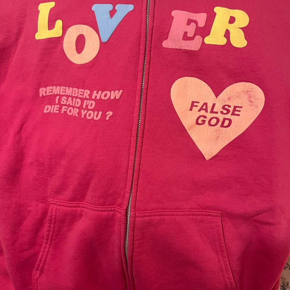Taylor Swift Lover Zip Up Hoodie